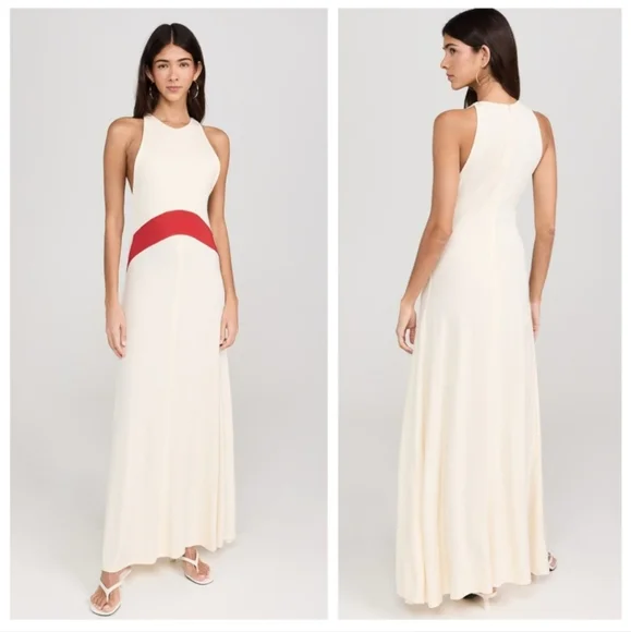 Solid & Striped x Sofia Richie Grainge The Jonati Dress in Ecru Size M - Picture 3 of 9